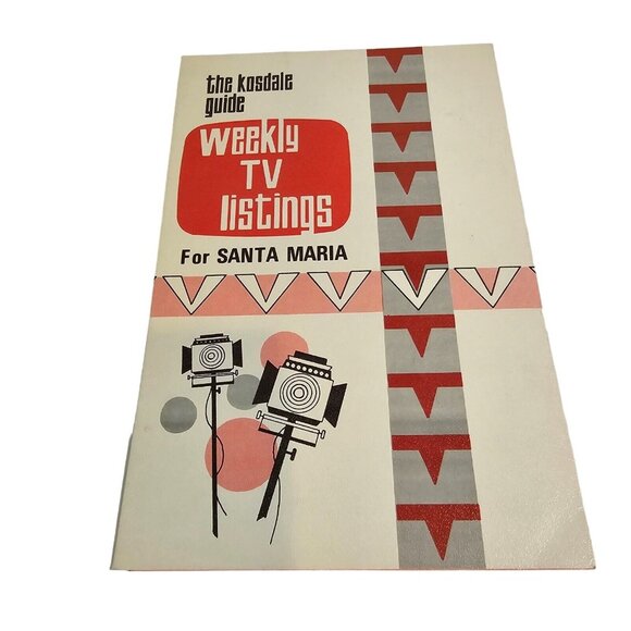 Kosdale Guide Weekly TV Listings Santa Maria Ephemera 1970 Television Pamphlet - Picture 3 of 9